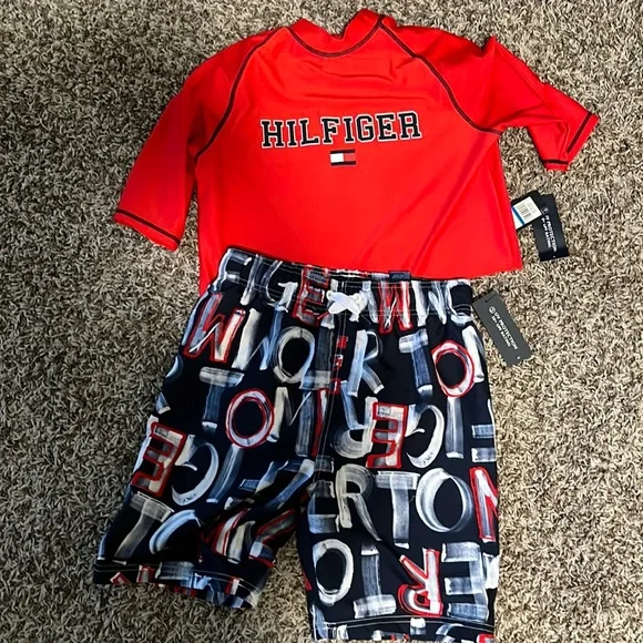 Tommy Hilfiger Swim Nwt Big Boys Tommy Hilfiger Swimwear